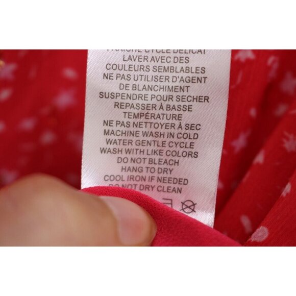 Joie Short Flutter Sleeves Semi-Sheer Top-Lined-Metallics-S/P-Fairy-Cottagecore - Picture 9 of 13